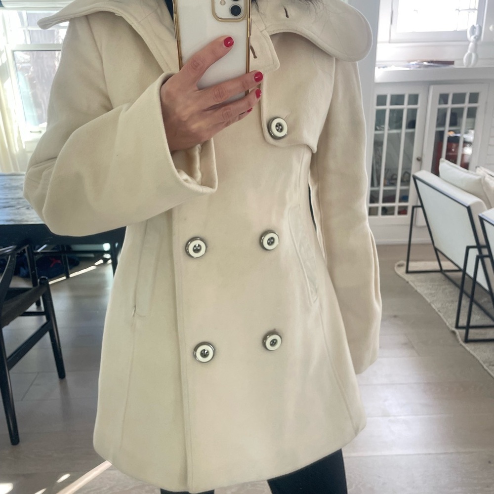 Mackage Double Breasted Pea Coat Sz L - Picture 16 of 16